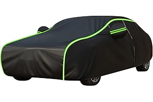 Bache Voiture pour Peugeot 308 2008 205 206 207 208 3008 306 307, été Bâche Voiture Étanche Contre Pluie Soleil Housse de Protection Voiture Extérieur(Color:GB,Size:208)