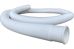 LIONFLEX Poolschlauch Schwimmbadschlauch Gartenschlauch Weiß | DN 38 mm | versch. Ringlängen | 1 m Muffenabstand | Made in Germany (12 m)