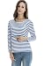 Bearsland Women's Striped Breastfeeding and Nursing Top - UK size 10-12 - bule/white
