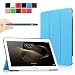 Produktbild Infiland Huawei MediaPad M2 (10 Zoll) Tablet Hülle Case-Ultra Dünn Tri-Fold Smart-Muschel PU Leder Ultra Schlank Superleicht Ständer Smart Shell Cover Schutzhülle Etui Tasche für Huawei MediaPad M2 WiFi 25,4 cm (10 Zoll) Tablet-PC(mit Auto Schlaf / Wach Funktion)(Hellblau)