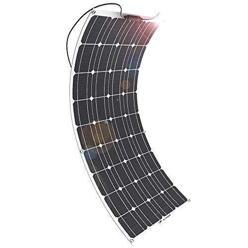 Preisvergleich Produktbild Solarzellen ALLPOWERS 100W 18V 12V Solarpanel Kit Solarladegerät Monokristallines leichtes flexibles mit MC4 Verbindungsstück Aufladung für RV, Boots, Kabinen, Zelt, Auto