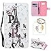 Produktbild für Galaxy S8 PU Leder Silikon Schutzhülle Diamant Handy case Book Style Portemonnaie Design für Samsung Galaxy S8 + Schlüsselanhänger ( SPO (2)