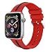 Produktbild MuSheng Band für Apple Watch Series 4 44mm Armband, Sport Weich Silikon Ersatzarmband Verstellbares Band Wrist Strap für Apple Watch Series 4 44mm (A)