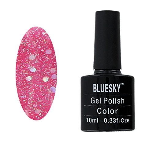 Bluesky UV LED Gel auflösbarer Nagellack 10ml daddy's girl glitter blz, 1er Pack (1 x 10 ml)