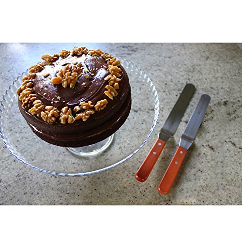 Belle Vous 3 Winkelpalette Set – 3 Winkelpaletten / Spachtel Edelstahl Streichmesser Profi 20 cm, 15 cm & 10 cm Glasurmesser Icing Spatula Set für Fondant und Kuchen Dekorieren - 6