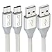 Produktbild USB-Kabel 3.0 Type-C, 3A Schnelladekabel, 1m High Speed Nylon Ladekabel, Typ C USB Kabel für Samsung Galaxy S9 / S9 Plus,S8 / S8 Plus, Nexus 5X / 6P, Huawei Mate 9, LG G5 / G6 und viele weitere Geräte [2-pack]