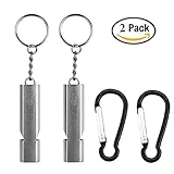 Giveet Metall Emergency Whistle mit Schlüsselanhänger,...