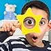 Price comparison product image Prevently Creative Durability Portable Star Magnifier Children HD Magnifying Glass Science Experiment Education Toys (Yellow)