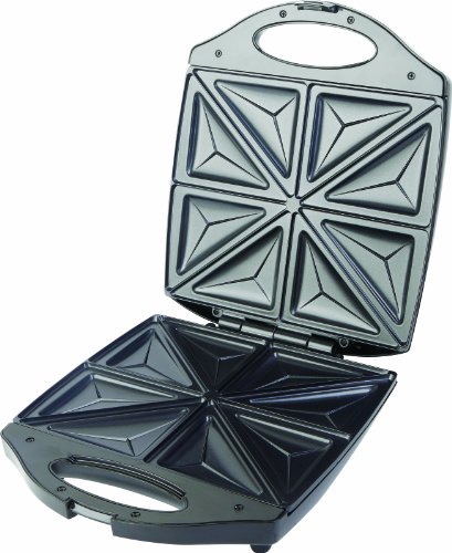 ECG S199 Quattro Sanwichmaker 4er Toaster 8 Dreieckige Sandwiches 1100W Edestahldesign - 2