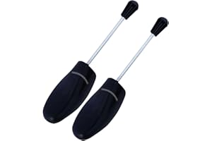 INNOVA BRANDS LTD. Adjustable Shoe Stretchers for Men and Women -1 Pair Comfortable Footwear - Relieves Tightness & Improving Comfort - Available in White & Black, 26.5cm Long - Ideal for All Shoe Types