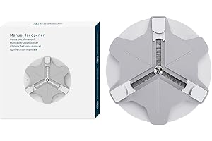 KITCHENDAO Jar Opener,Under Cupboard Jar Opener for Weak Hands & Seniors with Arthritis, Effortless Lid Opener,Bottle Opener Can Opener Under Cabinet