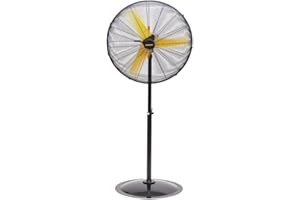 UNIVERS DU PRO Ventilateur STANLEY 300W Pied ou Sol 3 vitesses Oscillant Haute Qualité acier Grille de sécurité