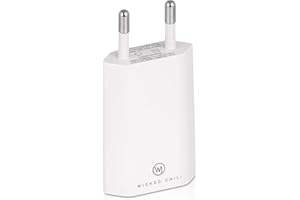 Wicked Chili Pro Series zasilacz - Ultra Slim - adapter USB do telefonu komórkowego, tabletu, czytnika e-booków, smartfona (1000 mA, 100-240 V, biały/biały)