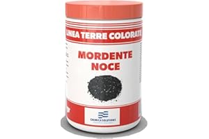 CHEMICA SOLUTIONS Mordente Noce in Polvere, Colorante per Legno barattolo da 500 gr