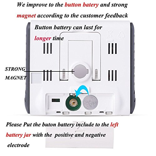 3 Stück Küchenwecker-Senbowe™ Digital Küchenwecker/Klasenzimmer Wecker/Kochen Wecker Mit großem Display,Laut Alarm Klingen,Starke magnetische Unterstützung,Einziehbarer Stand - 4