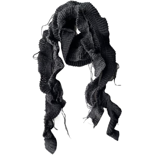 BYUTFA Damen Schal - Langer Schmaler Gürtel-Schal Im Y2K Style