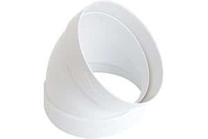 La Ventilazione CCR10045B Curva 45° F/F in ABS per Aerazione Canalizzata, diametro 100 mm