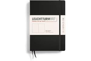 ‎LEUCHTTURM1917 LEUCHTTURM1917 311333 Notizbuch Medium (A5), Hardcover, blanko, schwarz