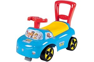 Smoby - Pat'Patrouille - Porteur Auto - Fonction Trotteur - Pour Enfant Dès 10 Mois - Coffre à Jouets - 720531, Bleu