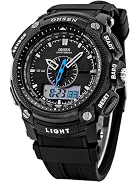 OHSEN LED Digital Sport Datum Herrenuhr Armbanduhr Sportuhr Quarzuhr Uhr OHS049