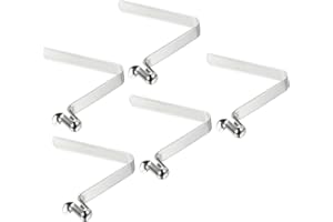 PATIKIL 9.5x6mm Kayak Paddle Snaps, 5 Pack Pole Push Button Spring Clips Steel Hollow Button Locking Tube Single Pin for Camping Awning Tent Pole