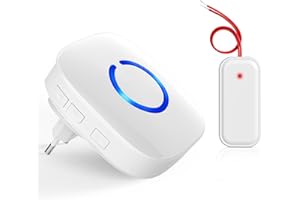 COTINSE Türklingel Weiterleitung Funk, Klingel Weiterleitung & Türklingel Erweiterung für bestehende Klingelanlagen, 58 Melodien & 5 Lautstärkestufen Türklingel Verstärker Funk Gong Weiterleitung Set