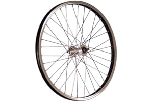 Taylor-Wheels 20 Pouces Roue Avant vélo Aluminium 406-19 Black Noir/Argent