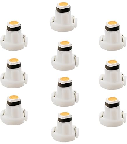 10-Pack 12V 5W Capless Sidelight Bulbs – 501 Wedge Base, For Parking Lights
