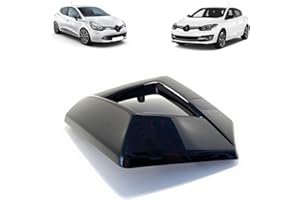 GENUINE MOTORS Emblème Diamant Noir Brillant pour calandre Avant pour Clio MK4 628909470R, pour Voiture, Acrylonitrile butadiène styrène