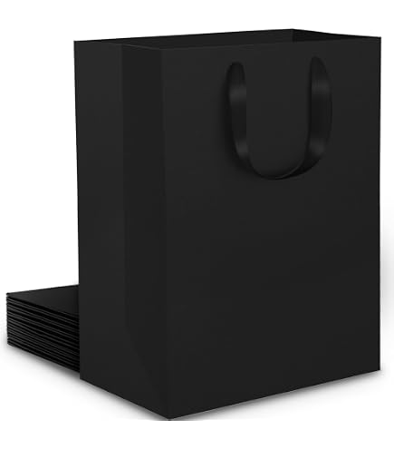 GT121 - Set Di 5 Sacchetti Regalo Di Carta, 26 X 33 Cm, Colore: Bianco
