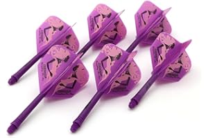 CUESOUL 6 Piezas Rost Eje de dardo Integrado y Plumas