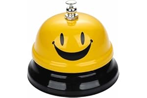 UV STYLISH Campanella da tavolo, campana da tavolo, campana da cucina, ristorante, bar e uso classico (giallo)