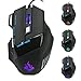 Produktbild USB Gaming Maus 7 Tasten | optische Maus | High Precision | ergonomisches Design | Plug & Play für Gamer – verstellbarer dpi-Schalter 5.500 / 3.200 / 2.400 / 1.600 / 1.200 dpi für Pro-Game-Notebook-Computer