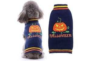 DOGGYZSTYLE Halloween Kürbis Hund Pullover Haustier Kostüm Fashion Urlaub Party Puppy Geschenk für Hunde und Katzen
