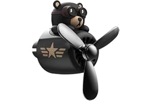 Ericetion Cartoon Bear Pilot Car Air Freshener Automotive Air Outlet Fan Freshener Vent Clips Aroma Diffuser Car Perfume Aromatherapy Ornament Car Accessories