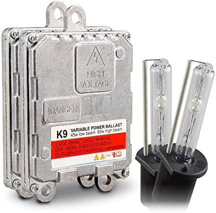Koyoso H1 Headlight Bulbs Fast Bright HID Xenon Kit 45W-60W Variable Power Digital Ballasts 5000K