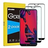 SPARIN [Lot DE 2] Verre Trempé Huawei P20 Pro, Protection Ecran Vitre Film Protection pour Huawei P20 Pro, Couverture Complète, Anti-Rayures, Haut Définition, Noir