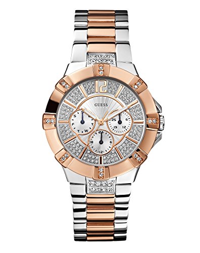 Guess Damen-Armbanduhr Analog Quarz Edelstahl WOO24L1 Guess Damen-Armbanduhr Analog Quarz Edelstahl WOO24L1