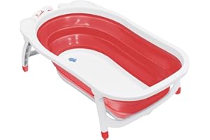 Foldable Baby Bath in Red by Babyway