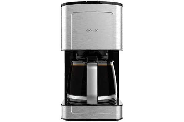 Cecotec Kaffemaskiner för droppkaffe Coffee 56 Heat. Effekt 800 W, kapacitet 1,3 l för 12 koppar, finish i rostfritt stål, droppfri pip, permanent filter eller pappersfilter, automatisk avstängning.