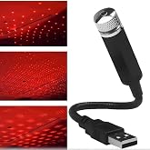 G&uuml;ncel&Ccedil;arşı Kırmızı Ayak Altı Tavan Star Led Ara&ccedil; i&ccedil;i Atmosfer Ambians Işık Oto Araba İ&ccedil; Tavan Yıldız Ayarlanır USB Lamba