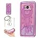Produktbild Hülle Galaxy S8 PLUS (6,2" Zoll) Hülle Transparent Hardcase,3D Galvanotechnik TPU Kreative Liquid Bling Hülle Case Für Samsung Galaxy S8 PLUS (6,2" Zoll),Dynamisch Treibsand Flüssige Fließend Wasser Glitter Sparkle Klar Hart Plastik Tasche Kristall Handytasche Rückseite Hülle Schale Etui Für Samsung Galaxy S8 PLUS (6,2" Zoll) + Schlüsselanhänger (R) (1)