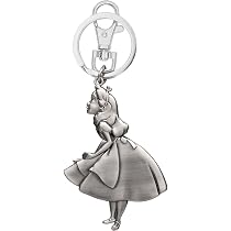 Disney Alice in Wonderland Petwer Key Ring - Alice, Gray, One Size ...