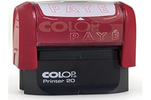 Colop Paye Timbre à encrage automatique Empreinte Rouge 38x14 mm