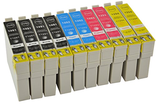 10 Bubprint® Druckerpatronen kompatibel für Epson T1291 – T1294 EPSON STYLUS OFFICE BX 305 F , BX 320 FW , BX 525 WD , BX 625 FWD EPSON STYLUS SX 420 W , SX 525 WD , SX 620 FW - 2