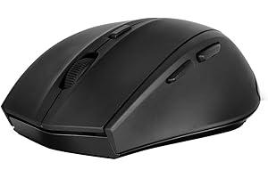 Speedlink CALADO Silent Mouse – bezprzewodowa, cicha mysz do biura/domowego biura i gier, ciche przyciski, kolor czarny