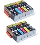 canon pixma mg7150 allegro Cartouches d'encre pour Canon PGI-550 XL CLI-551 XL Cartouches d'encre (Non-OEM) avec nouveau puce. (100% Compatible pour les imprimantes).