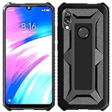 Bracevor Krawler Design Back Case Cover for Xiaomi Mi Redmi Y3 | Redmi 7 | Shockproof Flexible Armor Bumper Cover- Black