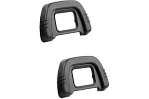 KOMET D7000 - Visor ocular para cámara Nikon D7000, D600, D80, D90, D40, D50, D200, D300, sustituye a Nikon DK-21 (paquete de 2)