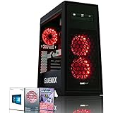 ADMI GTX 1050 Ti GAMING PC: High-End Gaming Desktop Computer: AMD Piledriver FX-8300 8 Core 4.2GHz Turbo CPU / NVIDIA GeForce GTX 1050 Ti 4GB GDDR5 4K Graphics Card / 16GB 1600MHz DDR3 RAM / 1TB Hard Drive / 500W PSU Bronze Rated / HD Audio / USB 3.0 / HDMI/4K Ultra HD Support / Game Max Titan Red LED Gaming Case / DVDRW 24x / Pre-Installed with Windows 10